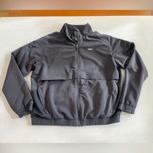 FIGS Sydney Scrub Jacket Womens Gray Technical Collection Rainbow Full Zip Sz M